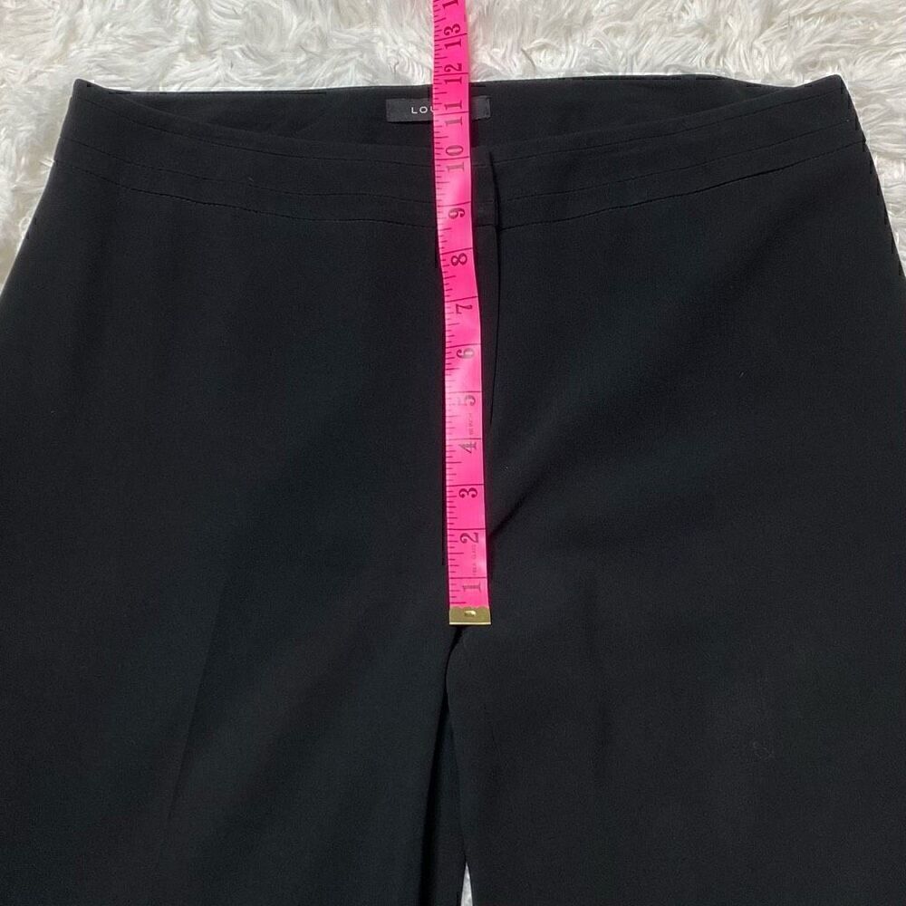 Louben Dress Pants Wide Leg Womens Size 12 Career Black Flowy Lightweight - Picture 5 of 9